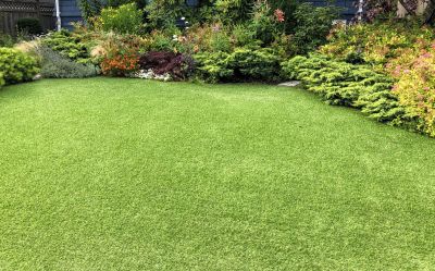 Artificial Grass in a Garden